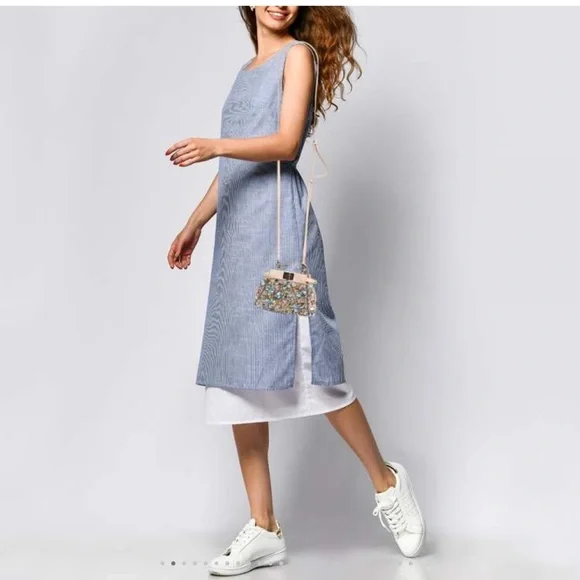 Fendi Beige Leather Micro Peekaboo Embellished Crossbody - Picture 13 of 14